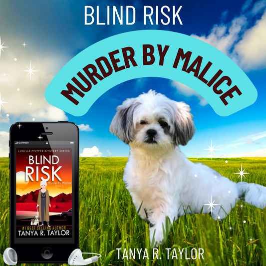 (AUDIOBOOK) BLIND RISK: MURDER BY MALICE (The Lucille Pfiffer Mystery Series) Book 6